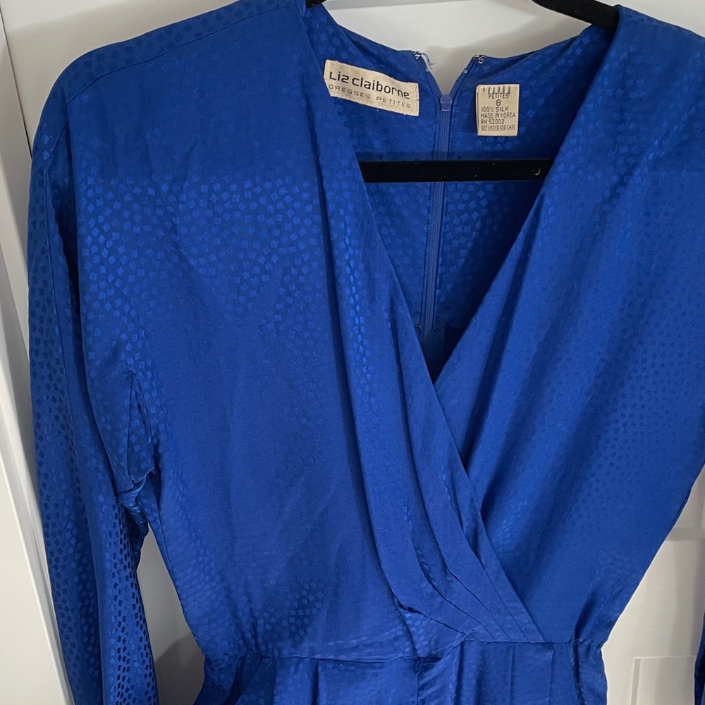 Blue 100% Silk Jumpsuit